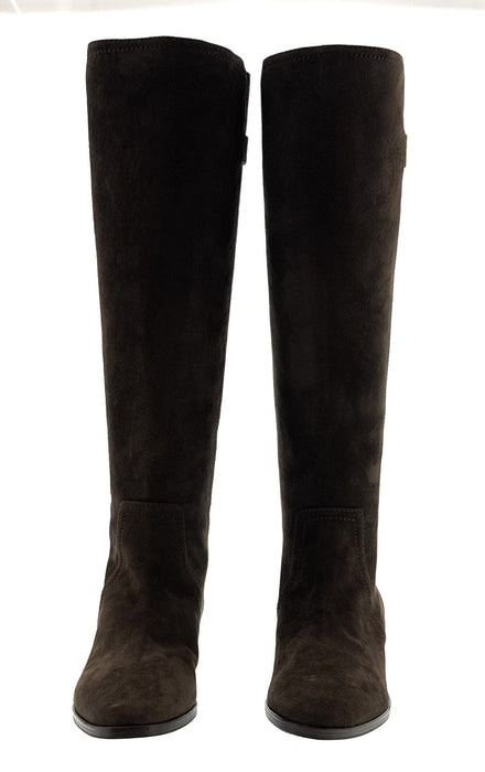 Dolce & Gabbana brown Knee High Suede Signature Boots-36