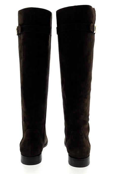Dolce & Gabbana brown Knee High Suede Signature Boots-36
