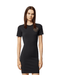 Versace Jeans Couture Black T-Shirt Dress with Gold Crest Logo-L