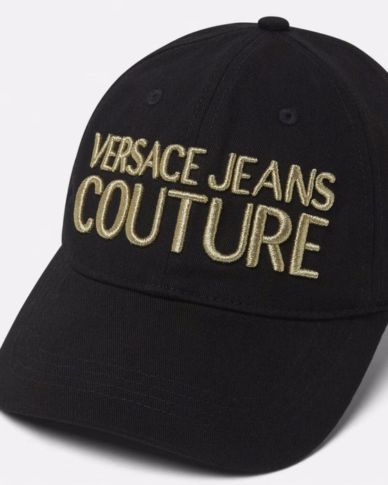 Versace Jeans Couture Black/Gold Bold Signature Baseball Cap