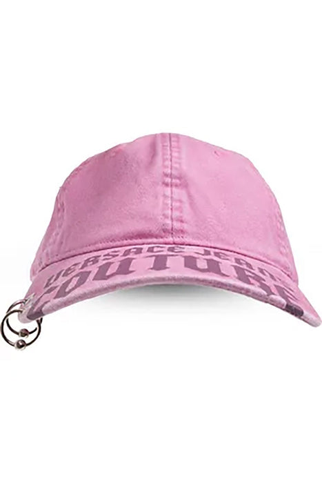 Versace Jeans Couture Quartz Rose Gothic Logo Print Baseball Cap