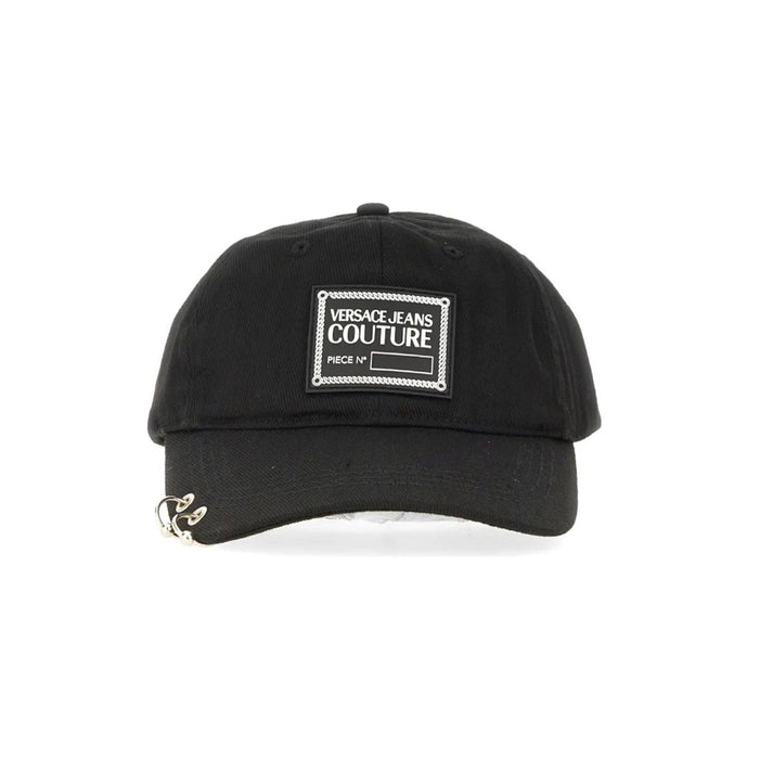 Versace Jeans Couture Black Classic LabeL Patch Baseball Cap