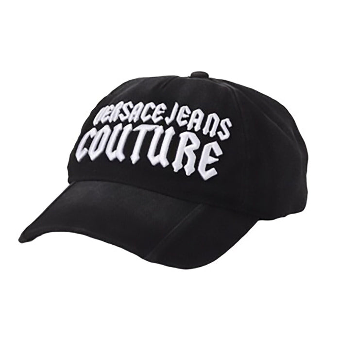 Versace Jeans Couture Black/White Gothic Logo  Baseball Cap