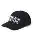 Versace Jeans Couture Black Monochrome Logo Fuzzy Baseball Cap