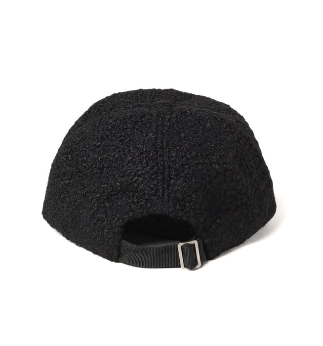 Versace Jeans Couture Black Monochrome Logo Fuzzy Baseball Cap