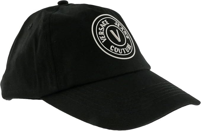 Versace Jeans Couture Black/White Toned Baroque Print Baseball Cap