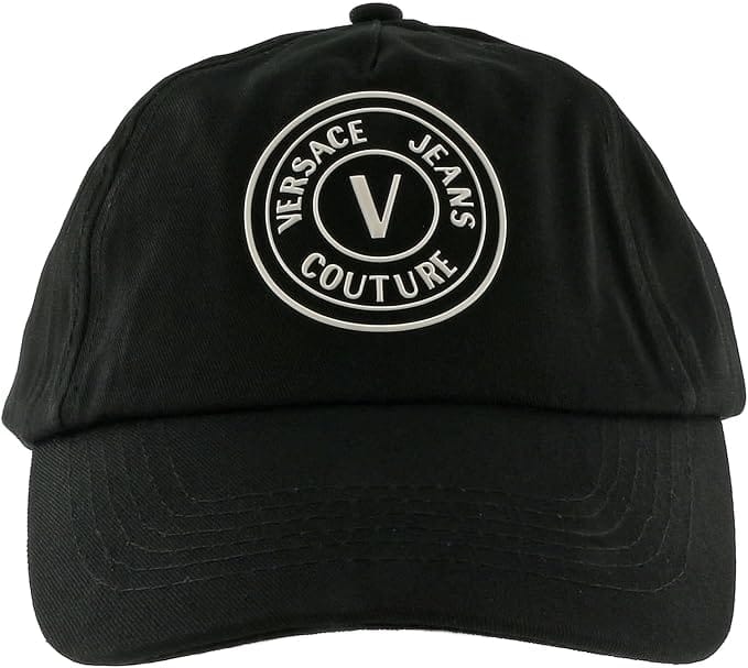 Versace Jeans Couture Black/White Toned Baroque Print Baseball Cap