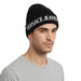 Versace Jeans Couture Black/White Classic Knitted Signature Beanie