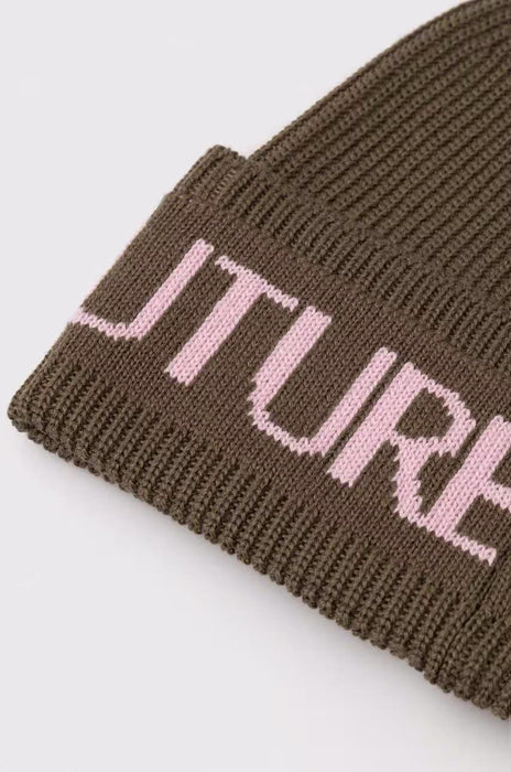 Versace Jeans Couture Olive/ Quartz Classic Knitted Signature Beanie