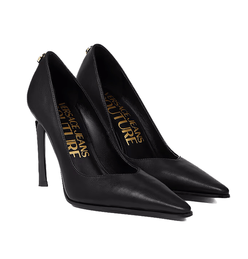 Versace Jeans Couture Womens Sleek Black Stiletto Pumps