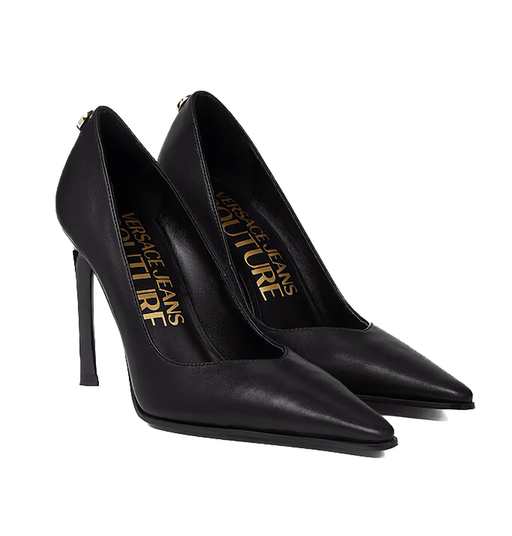 Versace Jeans Couture Womens Sleek Black Stiletto Pumps