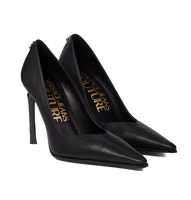 Versace Jeans Couture Womens Sleek Black Stiletto Pumps-EU35