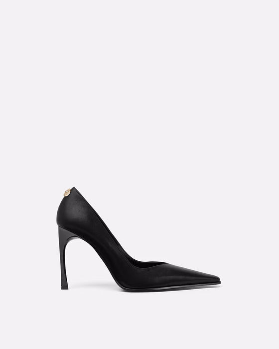 Versace Jeans Couture Womens Sleek Black Stiletto Pumps