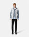 Versace Jeans Couture Monogram Ice Grey Puffer Reversible Mens Vest-XL