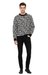 Versace Jeans Couture Black/White Wool Blend Mens Logo Knitwear