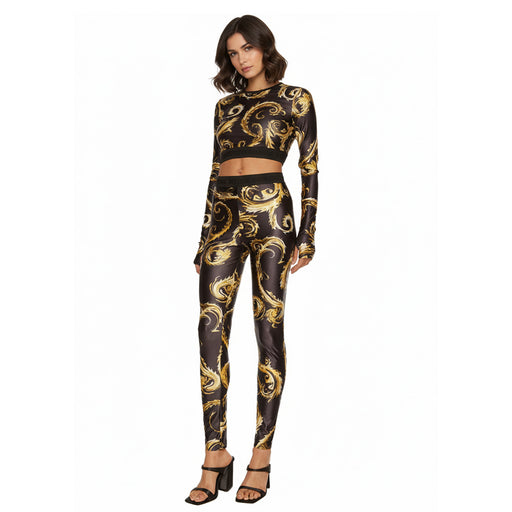 Versace Jeans Couture Women’s Baroque Print High-Waist Leggings