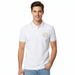 Versace Jeans Couture White/Gold Mens Polo Shirt with Gold Logo Embroidery-S