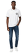 Versace Jeans Couture White Mens Polo Shirt with Black Logo Embroidery