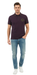 Versace Jeans Couture Plum Mens Polo Shirt with Olive Logo Embroidery-L