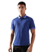 Versace Jeans Couture Steel Blue Mens Polo Shirt with Contrast Trim