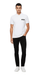 Versace Jeans Couture White Mens Polo Shirt with Contrast Chest Patch-S