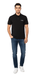 Versace Jeans Couture Black Mens Piqué Polo Shirt with Patch Detail