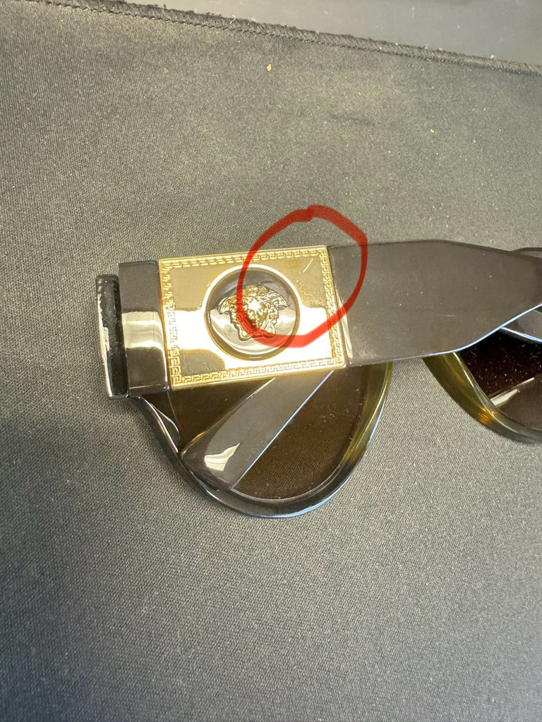Versace 0VE4401 108/13 Havana Pilot Sunglasses-Defective