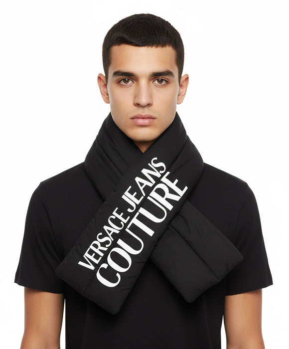 Versace Jeans Couture Signature Black Puffer Mens Shrug Shawl