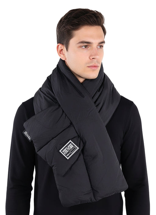 Versace Jeans Couture Signature Black Puffer Mens Scarf