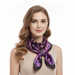 Versace Jeans Couture Silk Scarf with Multicolor Print – Plum