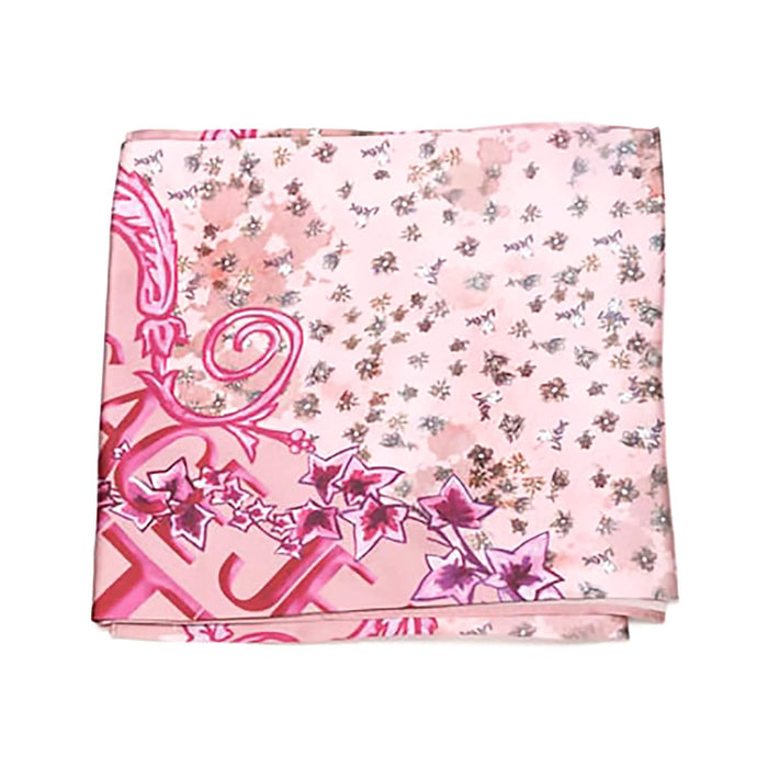 Versace Jeans Couture Silk Scarf with Baroque Print – Rose