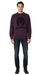 Versace Jeans Couture Plum Cotton Mens Signature Statement Print Hoodie-M