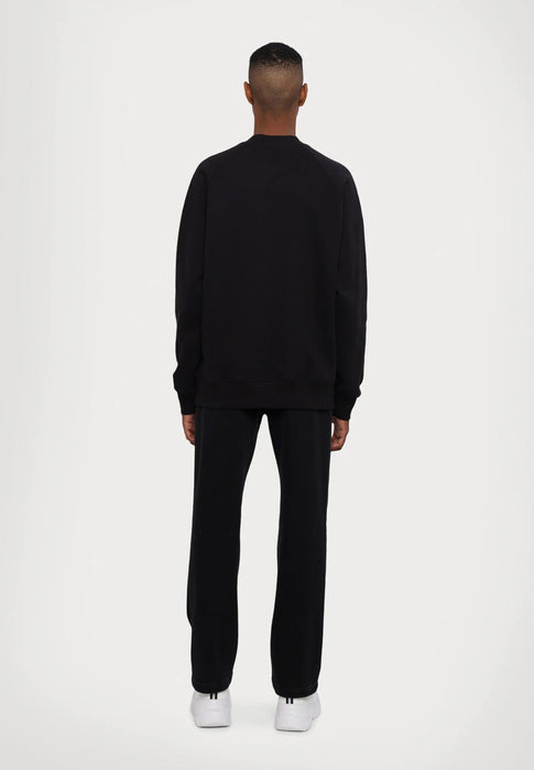 Versace Jeans Couture Black Cotton Mens Signature Statement Print Hoodie