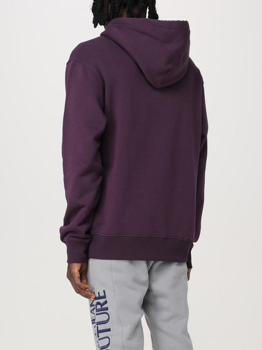 Versace Jeans Couture Plum Cotton Mens Signature Hoodie