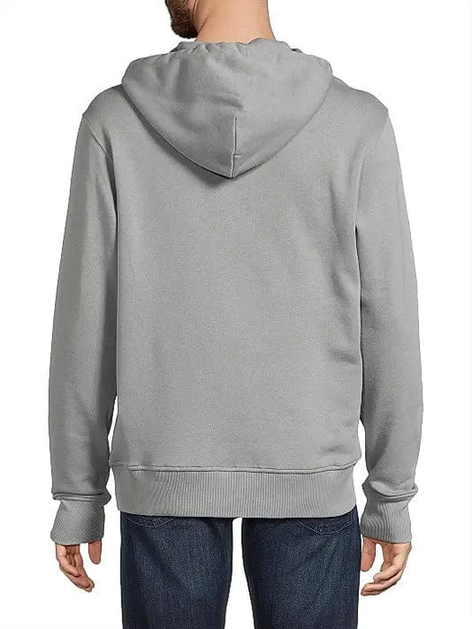 Versace Jeans Couture Ice Grey Cotton Mens Signature Hoodie