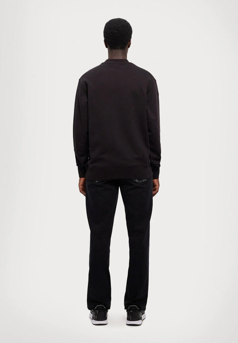 Versace Jeans Couture Black/Gold Cotton Mens Foil Medallion Logo sweatshirt