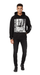 Versace Jeans Couture Black Cotton Mens Eagle Chain Print Hoodie-L