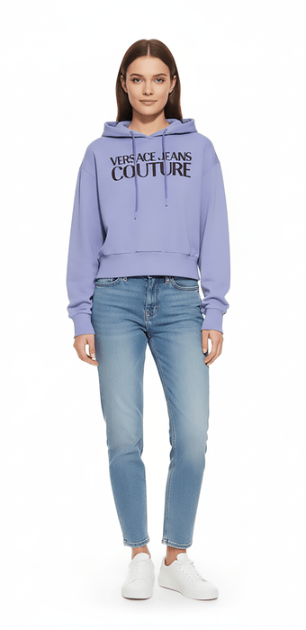 Versace Jeans Couture Twilight Signature Screen Printed Womens Sweatshirt-