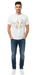 Versace Jeans Couture White/Gold Mens Oversized Screen Print Logo T-Shirt -S