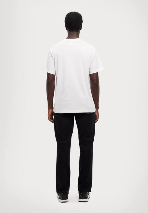 Versace Jeans Couture White Mens Graphic Storm-Print Oversized T-Shirt