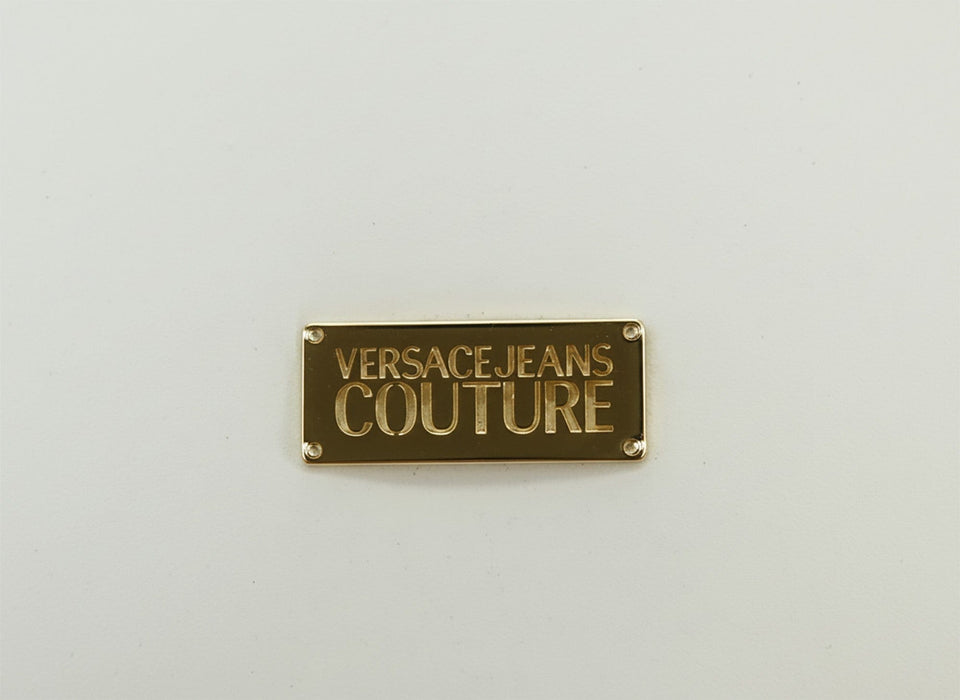Versace Jeans Couture White Mens Oversized Minimalist Patch Logo T-Shirt