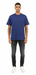 Versace Jeans Couture Steel Blue Mens Oversized Minimalist Patch Logo T-Shirt -XL