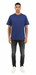 Versace Jeans Couture Steel Blue Mens Oversized Minimalist Patch Logo T-Shirt -XXXL