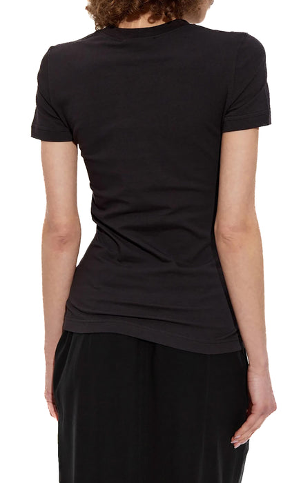 Versace Jeans Couture Black/Gold Medallion Logo Screen Printed T-shirt-