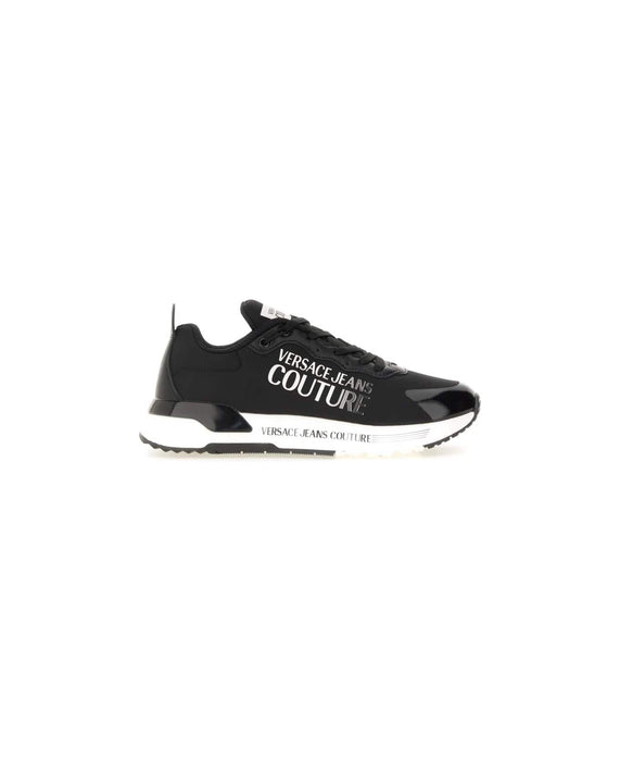 Versace Jeans Couture Womens Black Low-Top Chunky  Sneakers
