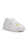 Versace Jeans Couture Womens White Baroque Accent Platform Sneakers-EU41