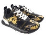 Versace Jeans Couture Mens Black/Gold Signature   Lace-Up Sneakers-EU40