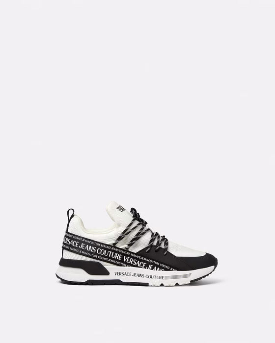 Versace Jeans Couture Mens Monochrome Mesh Panel Chunky Sneakers-EU39