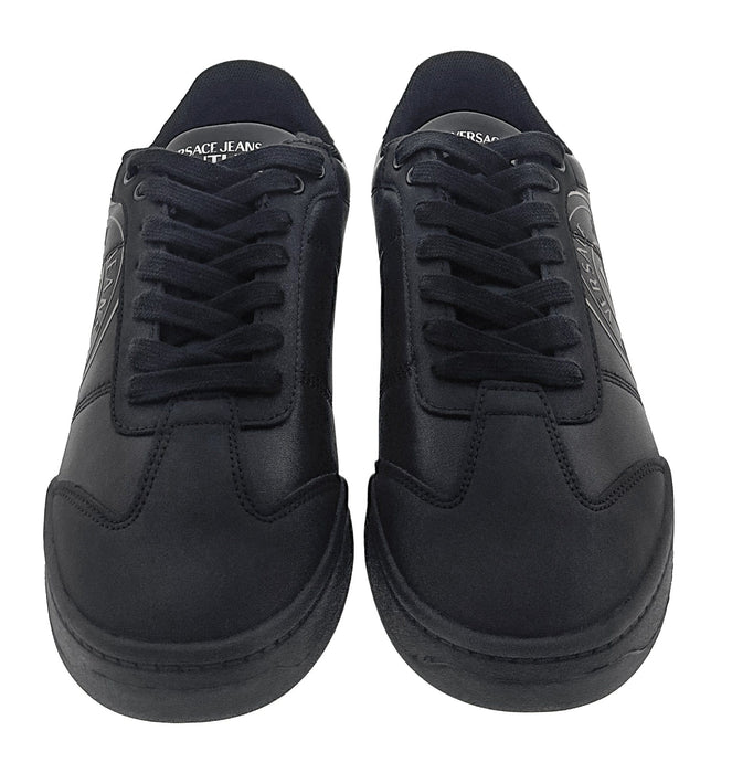 Versace Jeans Couture Mens Black  Retro Court Sneakers