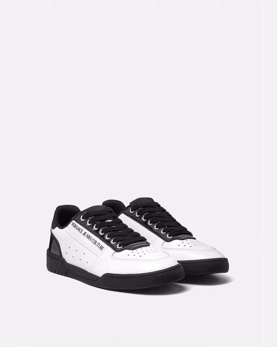 Versace Jeans Couture Mens Monochrome Retro Court Sneakers